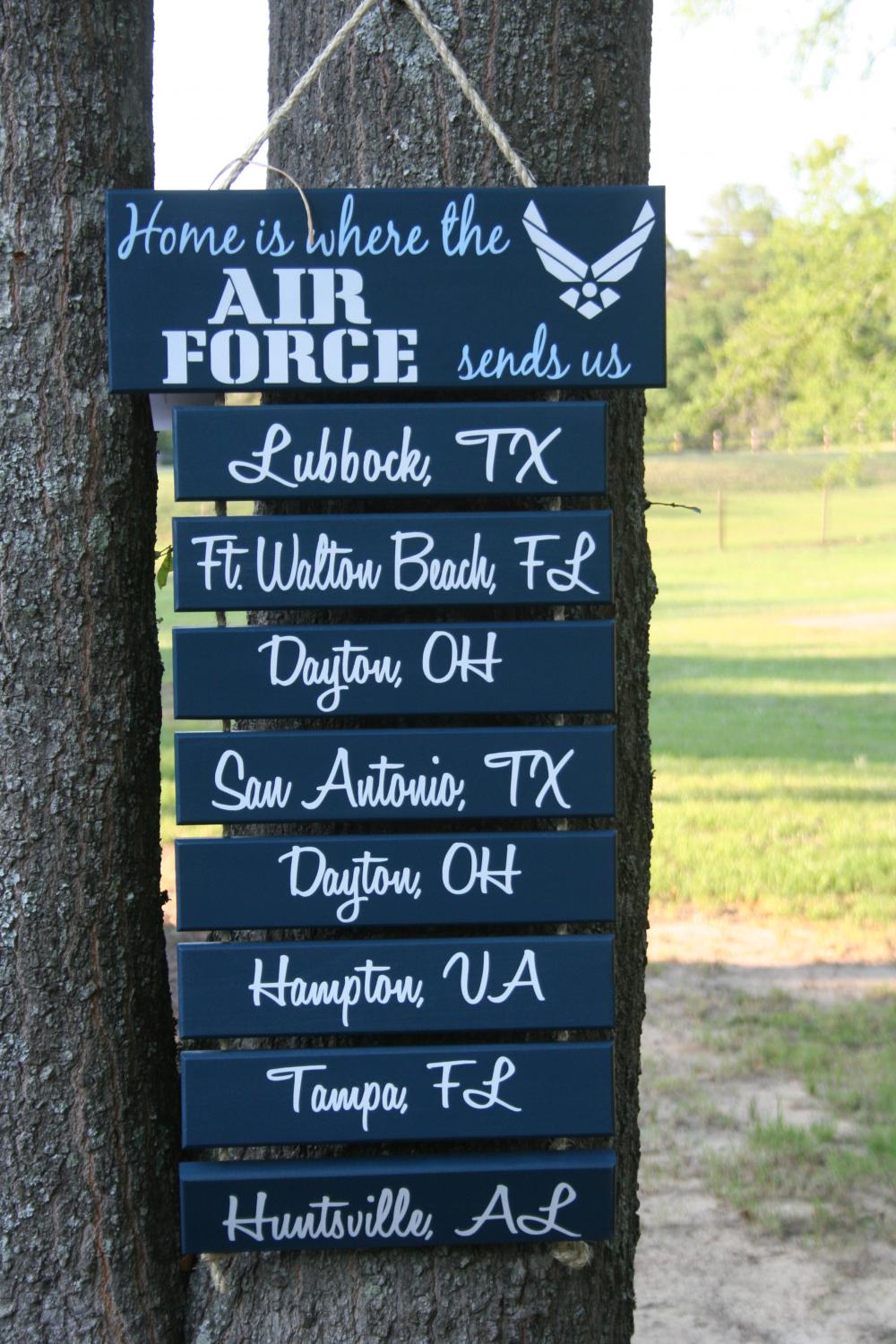 1 Duty Stations "Home Is Where The Marine Corps, Army, Navy, Coast