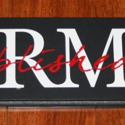 Double Layer Lettering Painted Family Name Sign